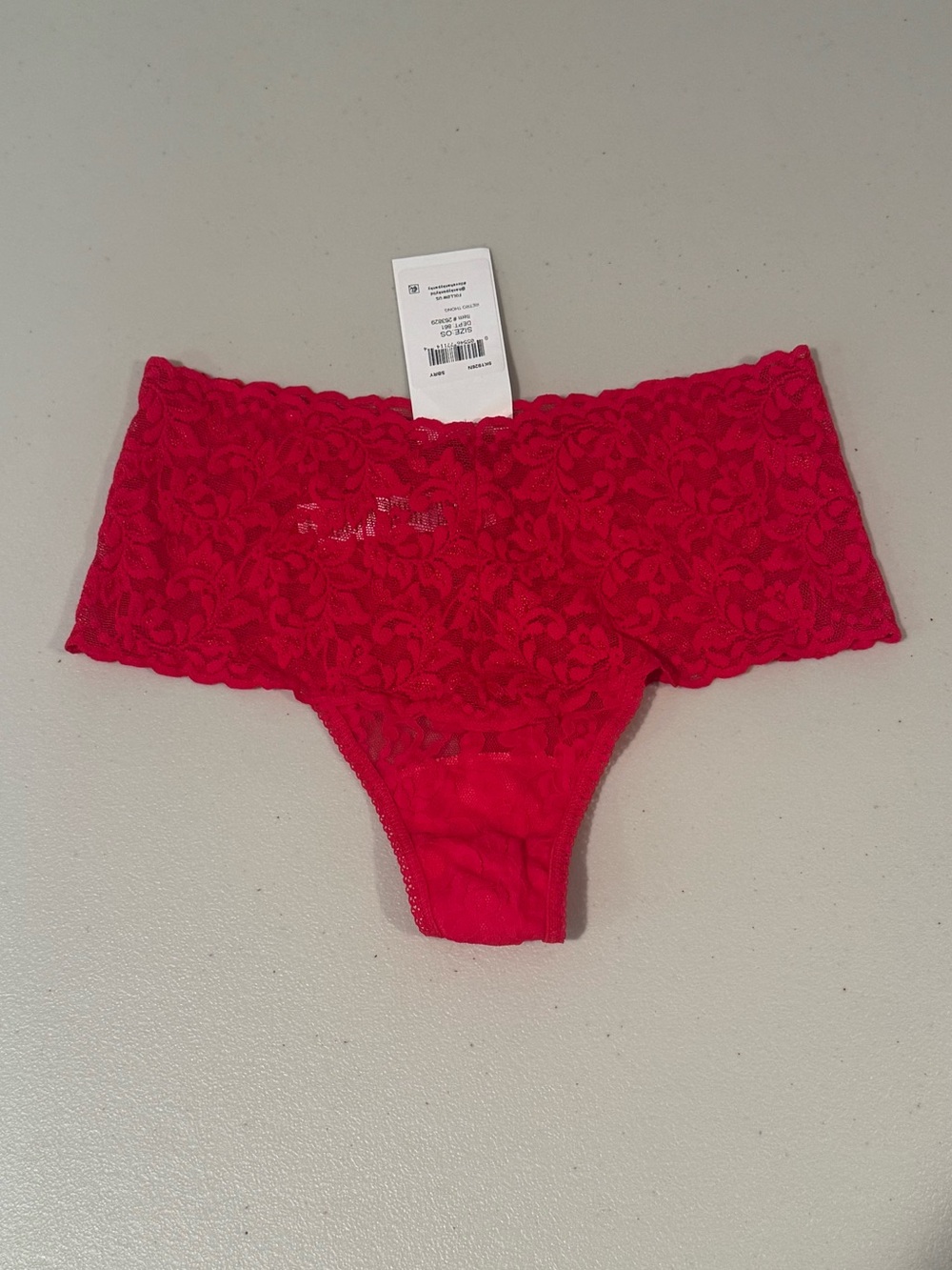 NWT Hanky Panky Red Strawberry High Waisted French Cut Thong Vintage Style